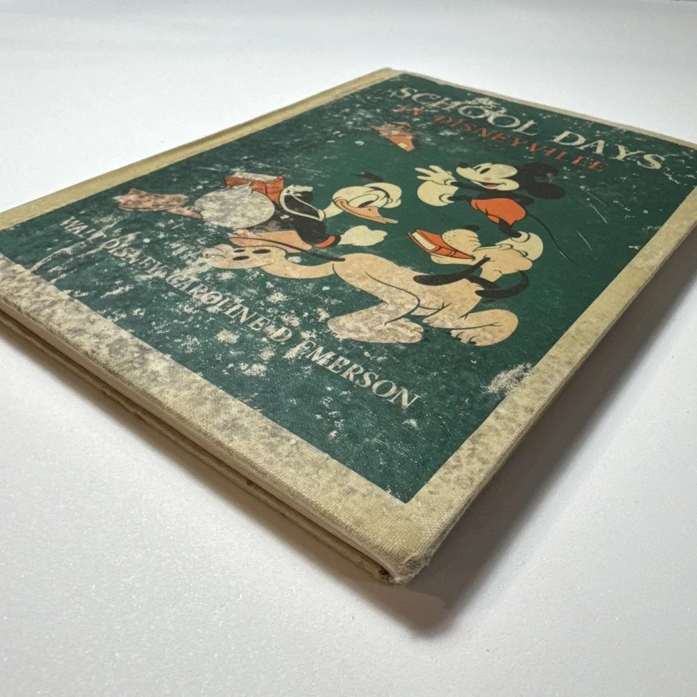 VTG 1939 1st Edition Walt Disney School Days IN DISNEYVILLE‎ Hardcover Kids Book